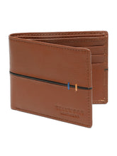 Load image into Gallery viewer, Men's Leather Two-Fold Wallet With Contrasting Piping