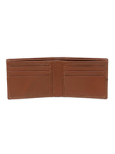 Load image into Gallery viewer, Men's Leather Two-Fold Wallet With Contrasting Piping