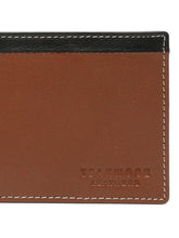 Load image into Gallery viewer, Men’s Two-Fold Leather Wallet With Contrast Strap