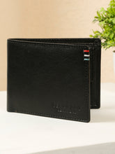 Load image into Gallery viewer, Men's Leather Wallet with Multi-Color Stitch Detailing