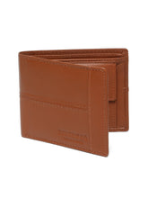 Load image into Gallery viewer, Men’s Dual-Texture Paneling Bifold Leather Wallet