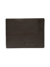 Load image into Gallery viewer, Men’s Dual-Texture Paneling Bifold Leather Wallet