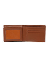 Load image into Gallery viewer, Men’s Sleek Matte Finish Bifold Brown Leather Wallet