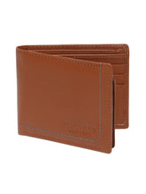 Load image into Gallery viewer, Men’s Sleek Matte Finish Bifold Brown Leather Wallet