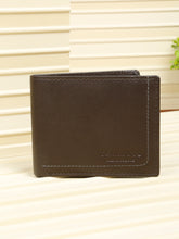 Load image into Gallery viewer, Men’s Sleek Matte Finish Bifold Brown Leather Wallet