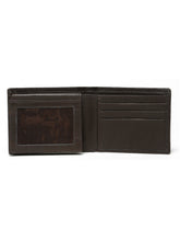 Load image into Gallery viewer, Men’s Sleek Matte Finish Bifold Brown Leather Wallet