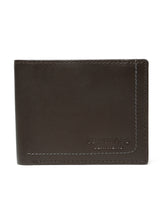 Load image into Gallery viewer, Men’s Sleek Matte Finish Bifold Brown Leather Wallet