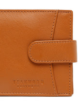 Load image into Gallery viewer, Men's Leather Bi-Fold Wallet with Snap Button Closure