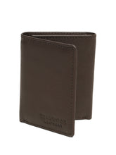Load image into Gallery viewer, Men’s Brown Leather Tri-Fold Wallet