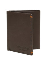 Load image into Gallery viewer, Men’s Brown Leather Tri-Fold Wallet