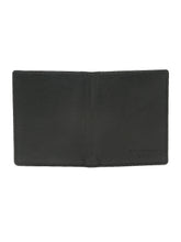 Load image into Gallery viewer, Leather Men Black Bi-fold wallet