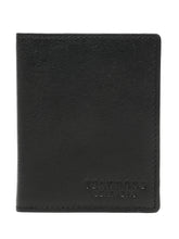 Load image into Gallery viewer, Leather Men Black Bi-fold wallet