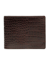 Load image into Gallery viewer, Men's Croco Texture Leather Bi-Fold Wallet
