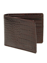 Load image into Gallery viewer, Men's Croco Texture Leather Bi-Fold Wallet