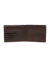 Load image into Gallery viewer, Men's Croco Texture Leather Bi-Fold Wallet