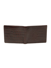 Load image into Gallery viewer, Men's Croco Texture Leather Bi-Fold Wallet