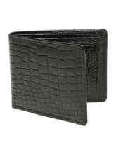 Load image into Gallery viewer, Men's Croco Texture Leather Bi-Fold Wallet