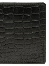 Load image into Gallery viewer, Men's Croco Texture Leather Bi-Fold Wallet