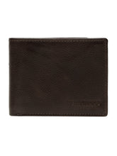 Load image into Gallery viewer, Leather Men Brown Bi-fold wallet