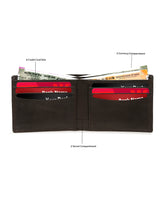 Load image into Gallery viewer, Leather Men Brown Bi-fold wallet
