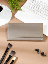 Load image into Gallery viewer, Women Light Ash Leather Two Fold Wallet- Clearance sale