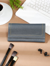 Load image into Gallery viewer, Women Light Green Leather Two Fold Wallet- Clearance sale