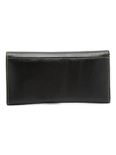 Load image into Gallery viewer, Women Black Leather Two Fold Wallet
