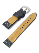 Load image into Gallery viewer, Teakwood black leather casual 22 MM watch strap