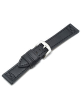 Load image into Gallery viewer, Teakwood black leather casual 22 MM watch strap