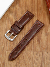 Load image into Gallery viewer, Teakwood brown leather casual 22 MM watch strap