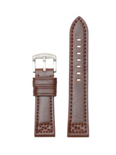 Load image into Gallery viewer, Teakwood brown leather casual 22 MM watch strap