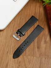 Load image into Gallery viewer, Teakwood black texture leather casual 22 MM watch strap