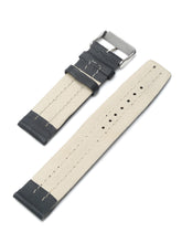 Load image into Gallery viewer, Teakwood Black leather casual 22 MM watch strap