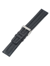 Load image into Gallery viewer, Teakwood Black leather casual 22 MM watch strap