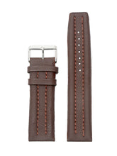 Load image into Gallery viewer, Teakwood Brown leather casual 22 MM watch strap