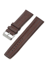 Load image into Gallery viewer, Teakwood Brown leather casual 22 MM watch strap