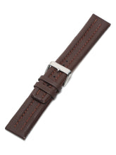 Load image into Gallery viewer, Teakwood Brown leather casual 22 MM watch strap