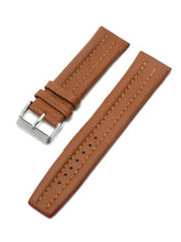 Load image into Gallery viewer, Teakwood Tan leather casual 22 MM watch strap