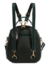 Load image into Gallery viewer, Teakwood Leathers Solid Textured Backpack cum Side Bag (2 in 1)