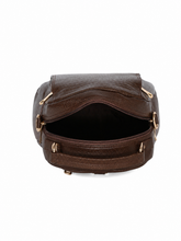 Load image into Gallery viewer, Teakwood Leathers Solid Textured Backpack cum Side Bag (2 in 1)