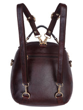 Load image into Gallery viewer, Teakwood Leathers Solid Textured Backpack cum Side Bag (2 in 1)