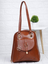 Load image into Gallery viewer, Teakwood Leathers Solid Textured Backpack