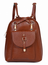 Load image into Gallery viewer, Teakwood Leathers Solid Textured Backpack