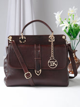 Load image into Gallery viewer, Teakwood Leathers Solid Structured Women Leather Handheld Bag