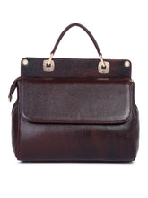 Load image into Gallery viewer, Teakwood Leathers Solid Structured Women Leather Handheld Bag