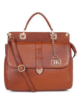 Load image into Gallery viewer, Teakwood Leathers Solid Structured Women Leather Handheld Bag