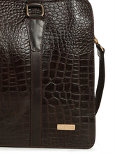 Load image into Gallery viewer, CROCODILE TEXTURED LEATHER LAPTOP BAG