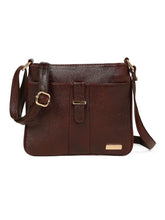 Load image into Gallery viewer, Teakwood Women's Solid Brown Sling Bag