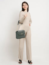 Load image into Gallery viewer, Women Green Texture Leather Sling bag