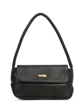 Load image into Gallery viewer, Women Black Texture Leather Structured Sling Bag